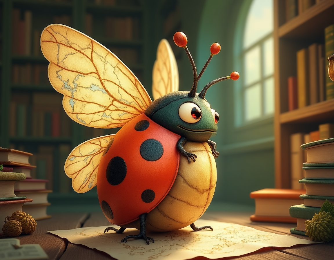 Locket: Map-wing ladybug guardian